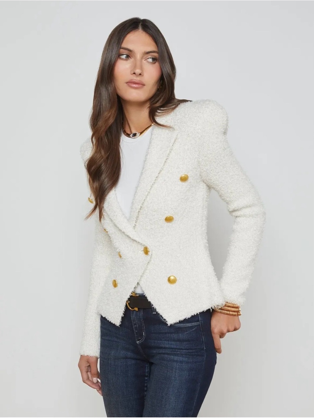 L'AGENCE New with tags, Bethany Blazer with Gold Buttons - Picture 6 of 11